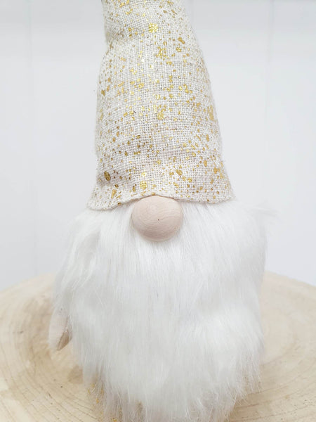 Tall Gnome w Hat Fabric - Gold XX9622