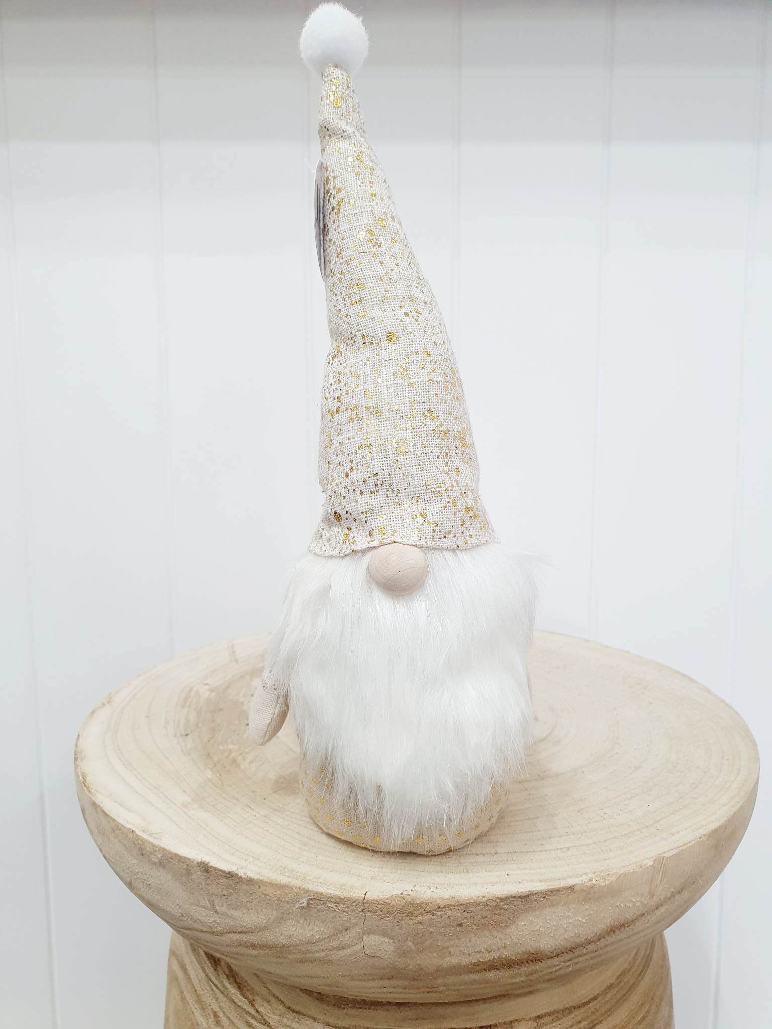 Tall Gnome w Hat Fabric - Gold XX9622
