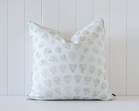 Indoor Cushion - Honeymoon - Linen - Mint - 50x50cm