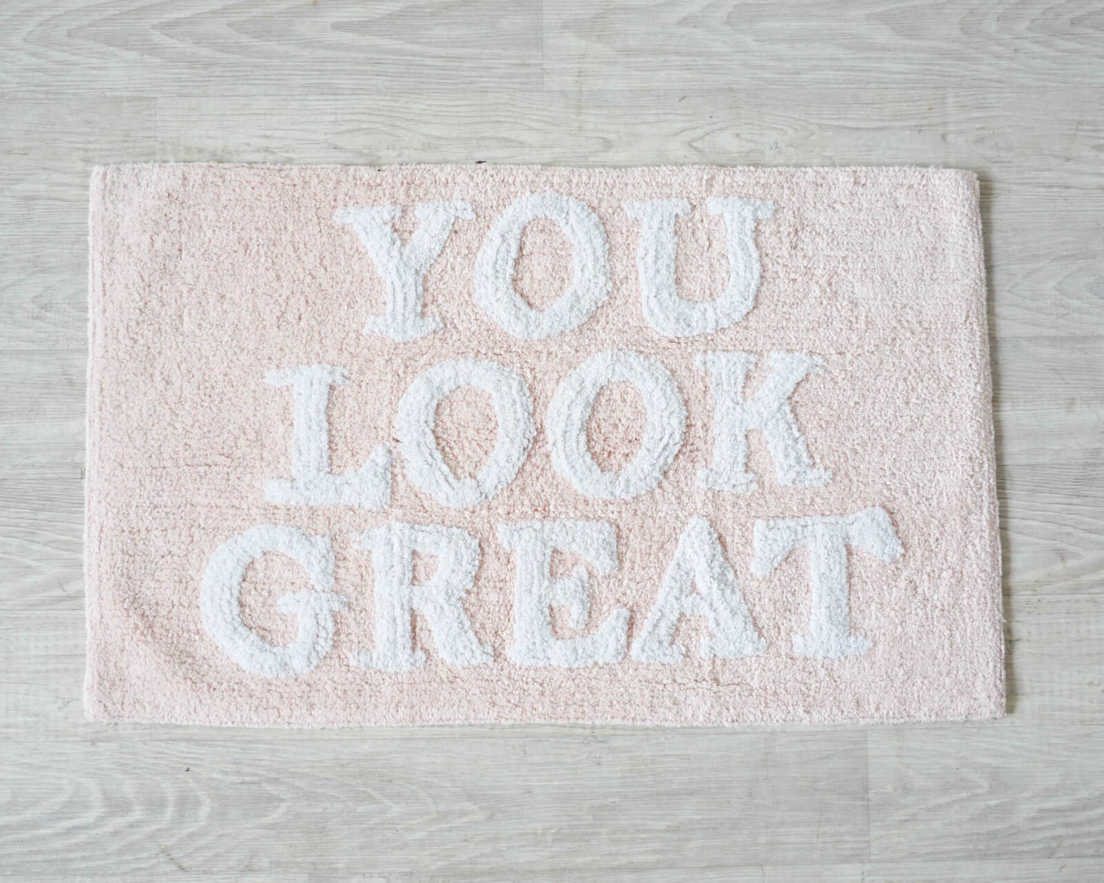 Bath Mat - You Look Great - Pink - 80x50cm
